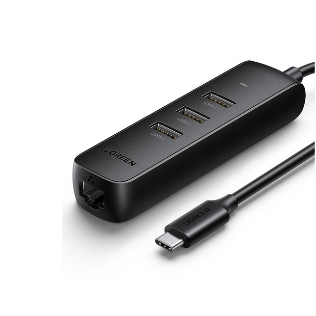 Hub USB-C 3.0 4 en 1 USB 3.0x3  RJ45x1 Ugreen