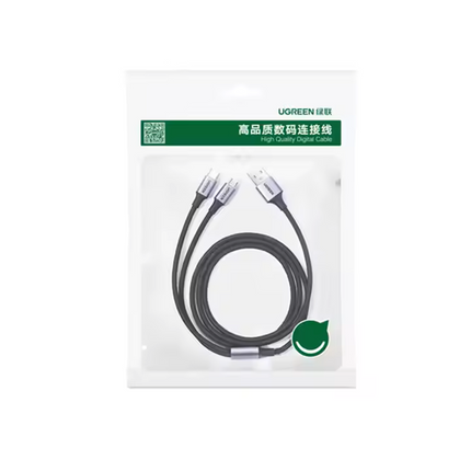 Cable 2 en 1 USB-A a USB-C y Micro USB 1 metro Ugreen