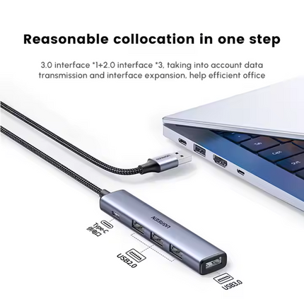 Hub 5 EN 1,USB a USBx4 USB-C Ugreen