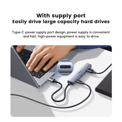 Hub 5 EN 1,USB a USBx4 USB-C Ugreen