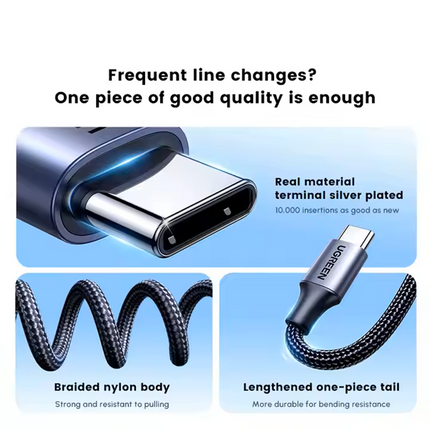 Cable 2 en 1 USB-A a USB-C y Micro USB 1 metro Ugreen