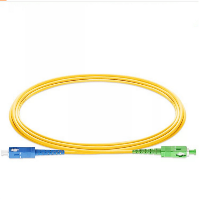 Patchcord de Fibra SC/APC-LC/UPC 3mm PVC G652D 3m Pack 5 Unid