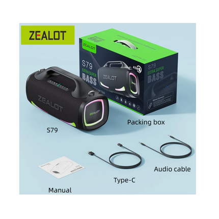 Parlante Inalámbrico Zealot S79 IP67 100W