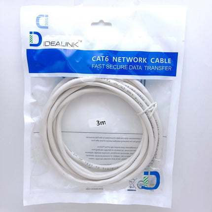 Cable de Red Cat6 Ethernet UTP Pack 3 Unidades de 10 Metros