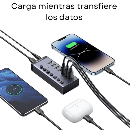 Adaptador HUB 7 puertos en 1 UGREEN, USB 3.0
